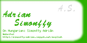 adrian simonffy business card