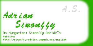 adrian simonffy business card